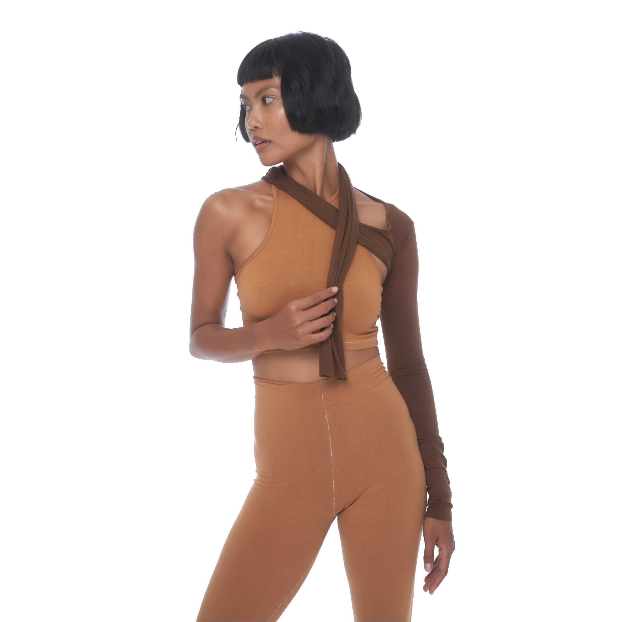 LEGGINGS HIGH WAIST Beige