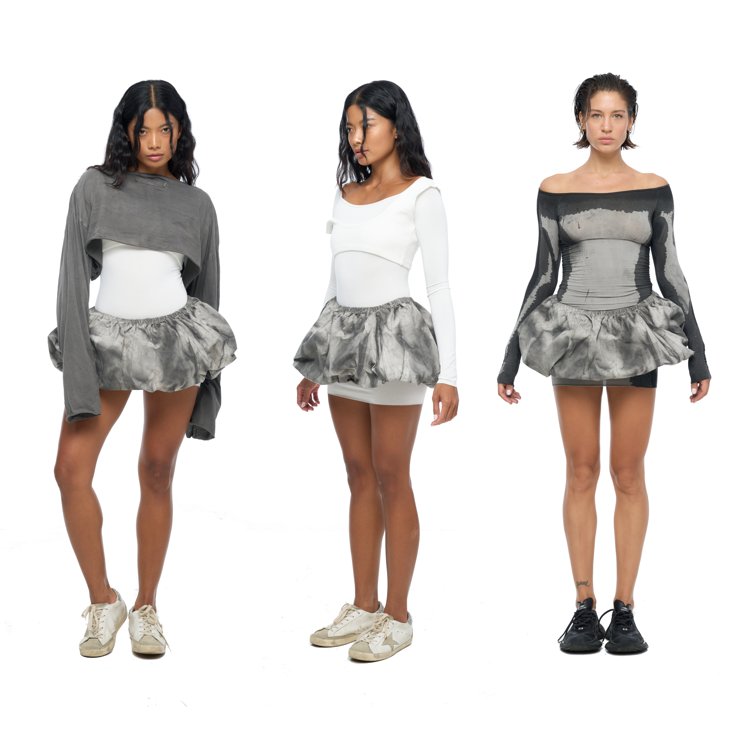 CLOUD SKIRT Marble Grey