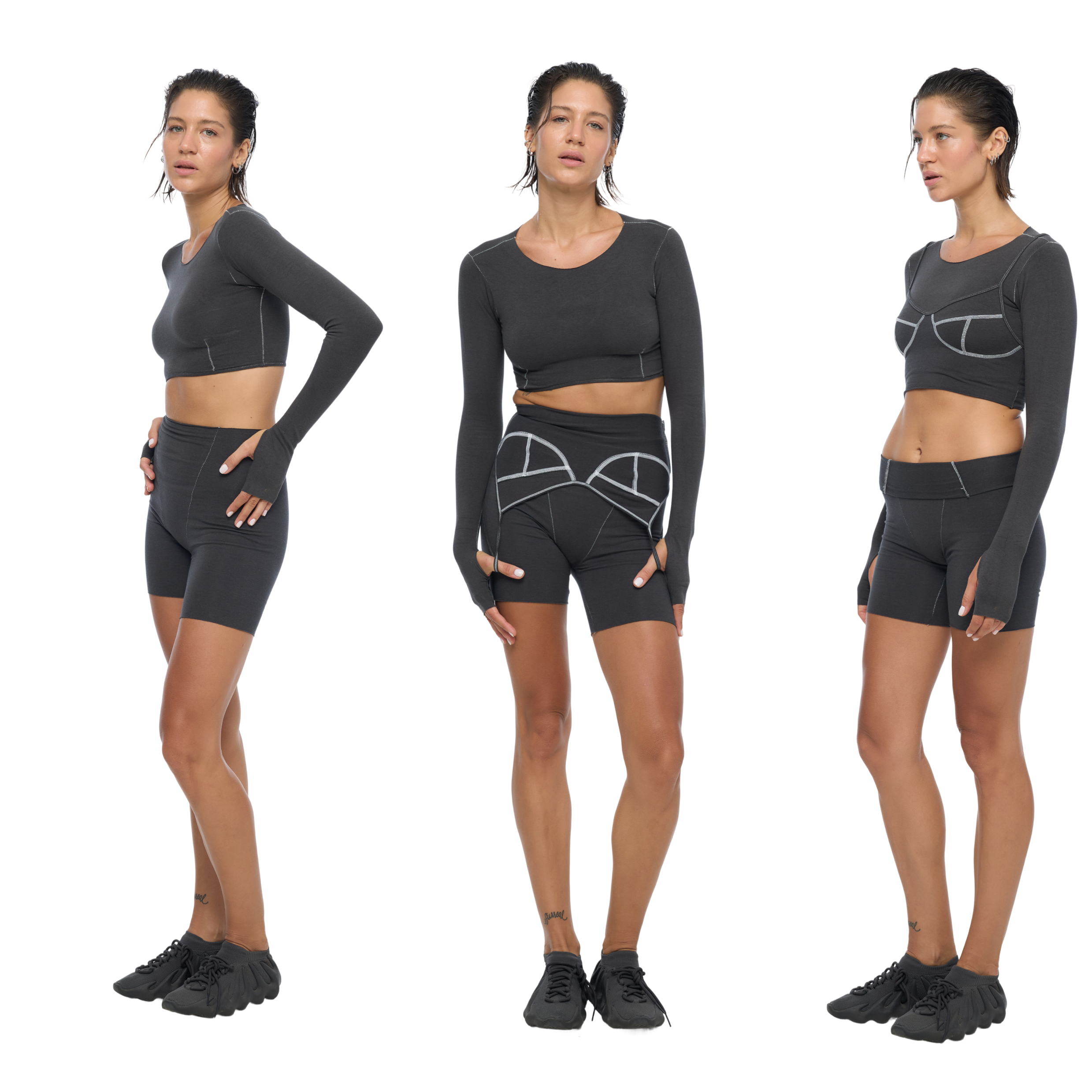 SLEEVE TOP Dark Gray