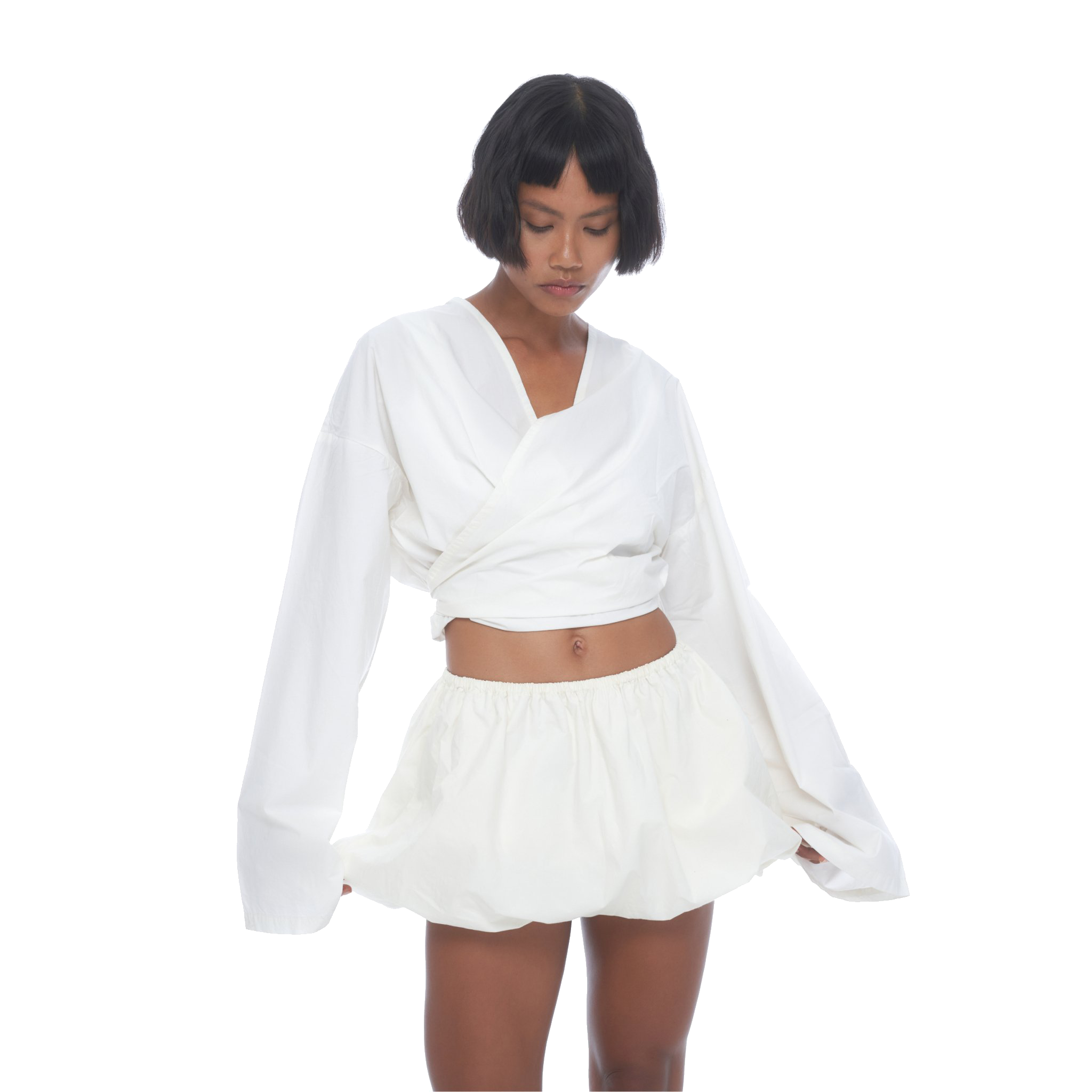 CLOUD SKIRT White