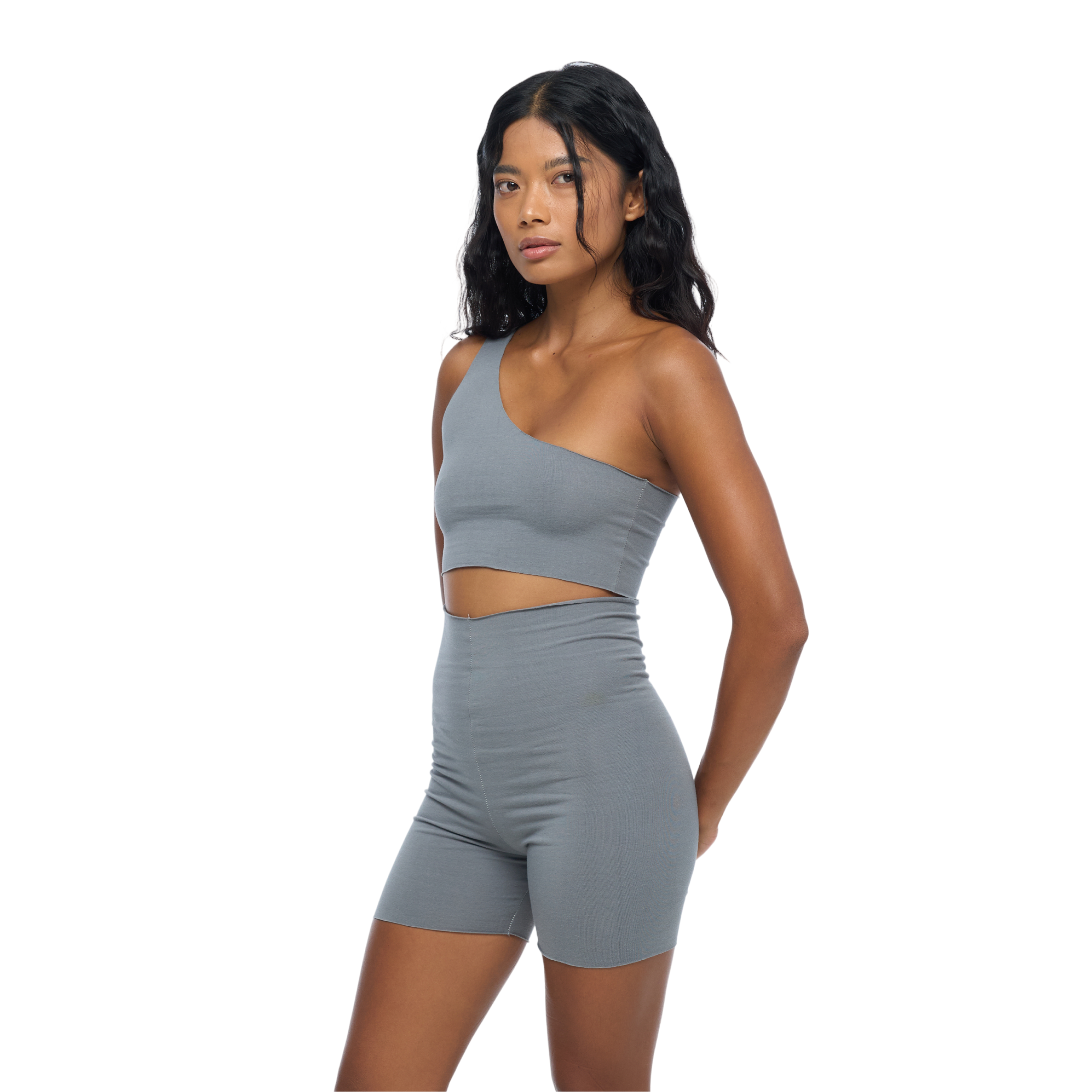 BIKE SHORT HIGH WAIST Blue