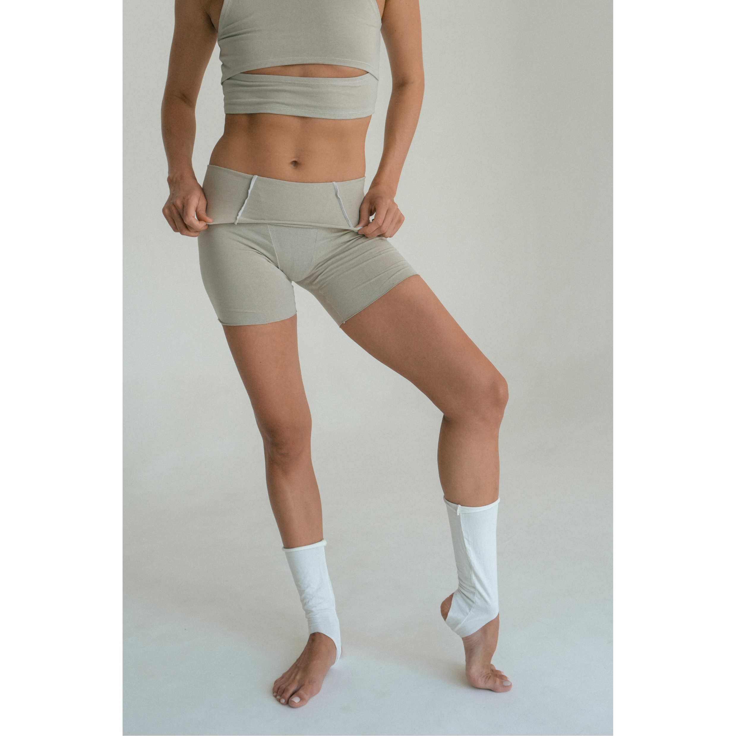 BIKE SHORT 2 SEAMS Light Gray