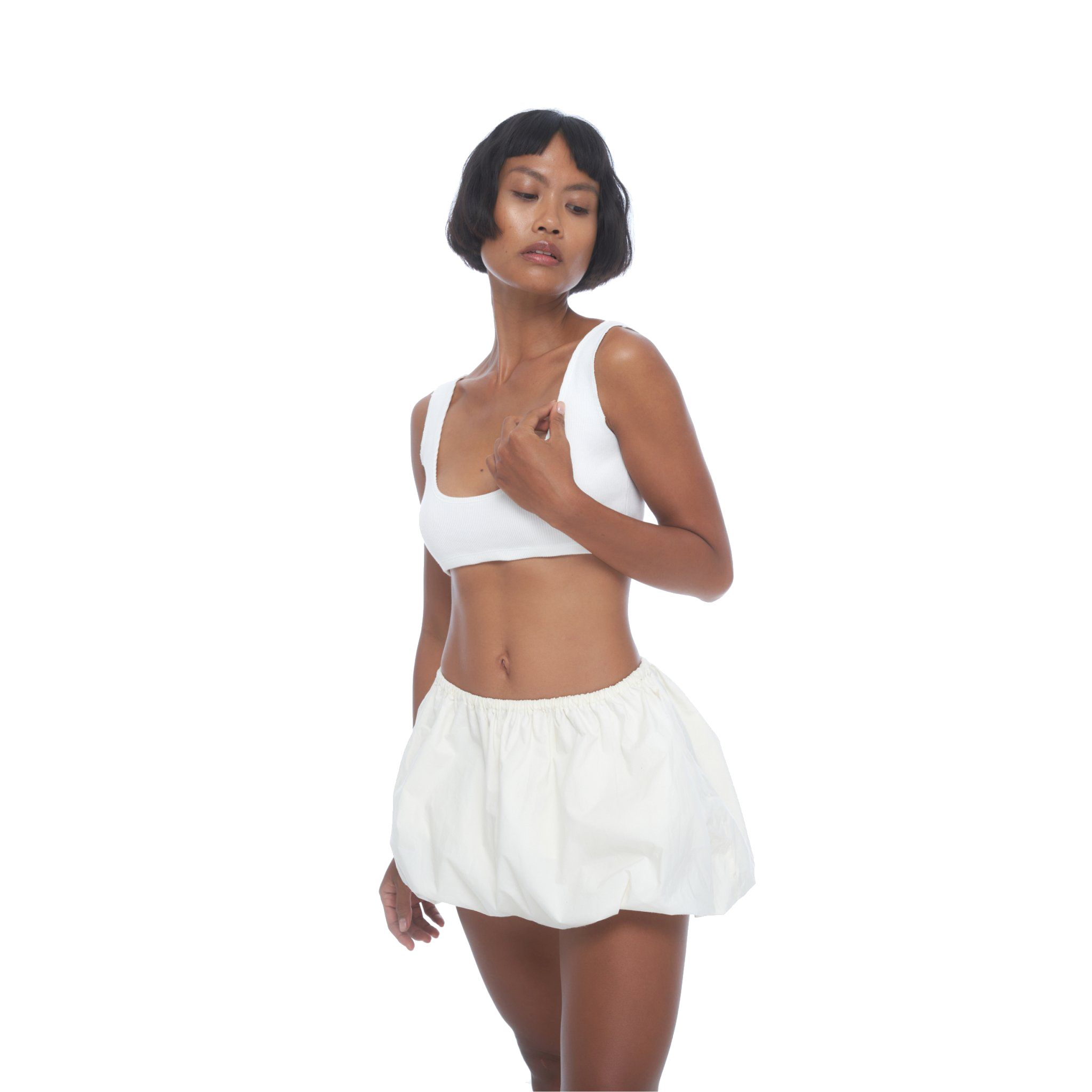 CLOUD SKIRT White