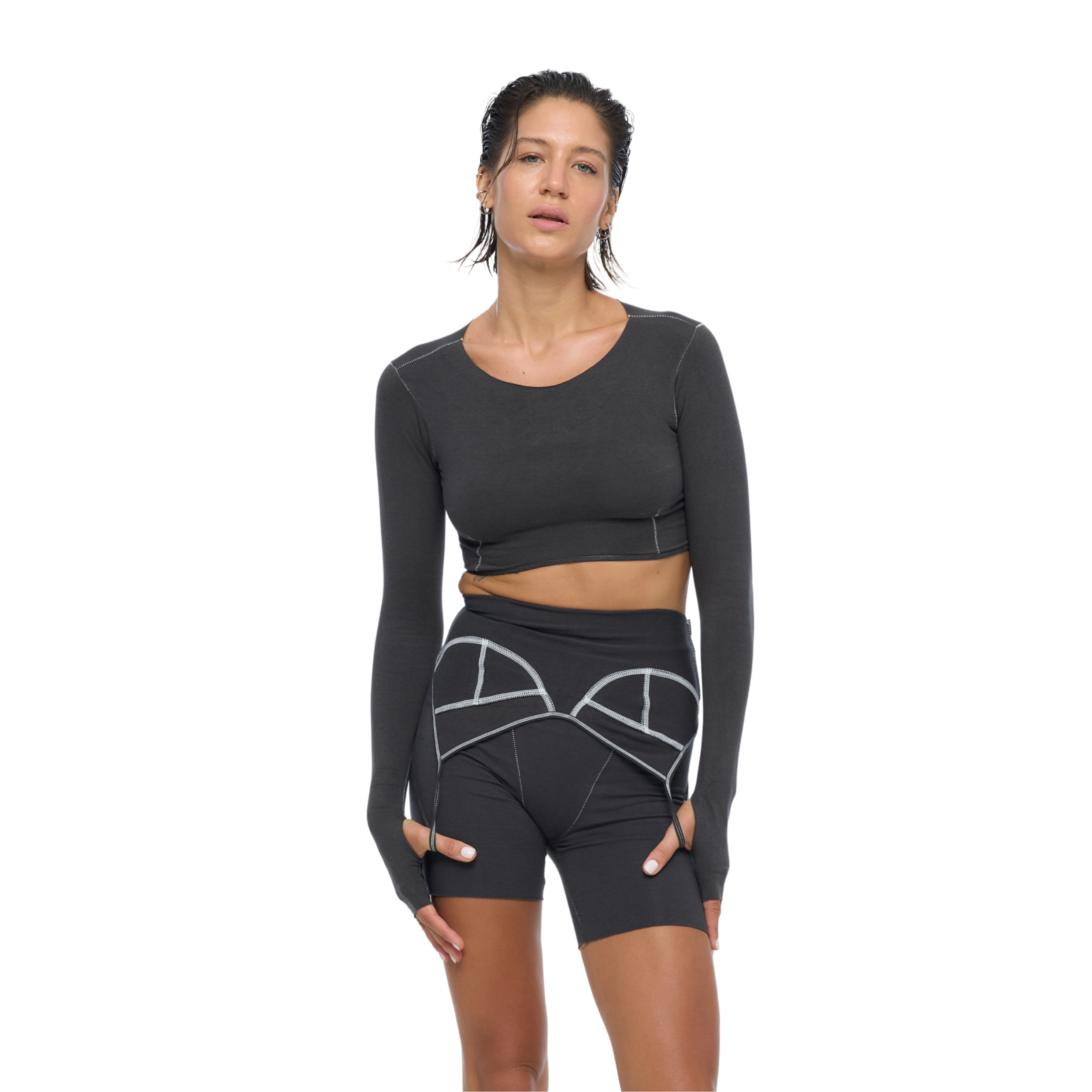 SLEEVE TOP Dark Gray