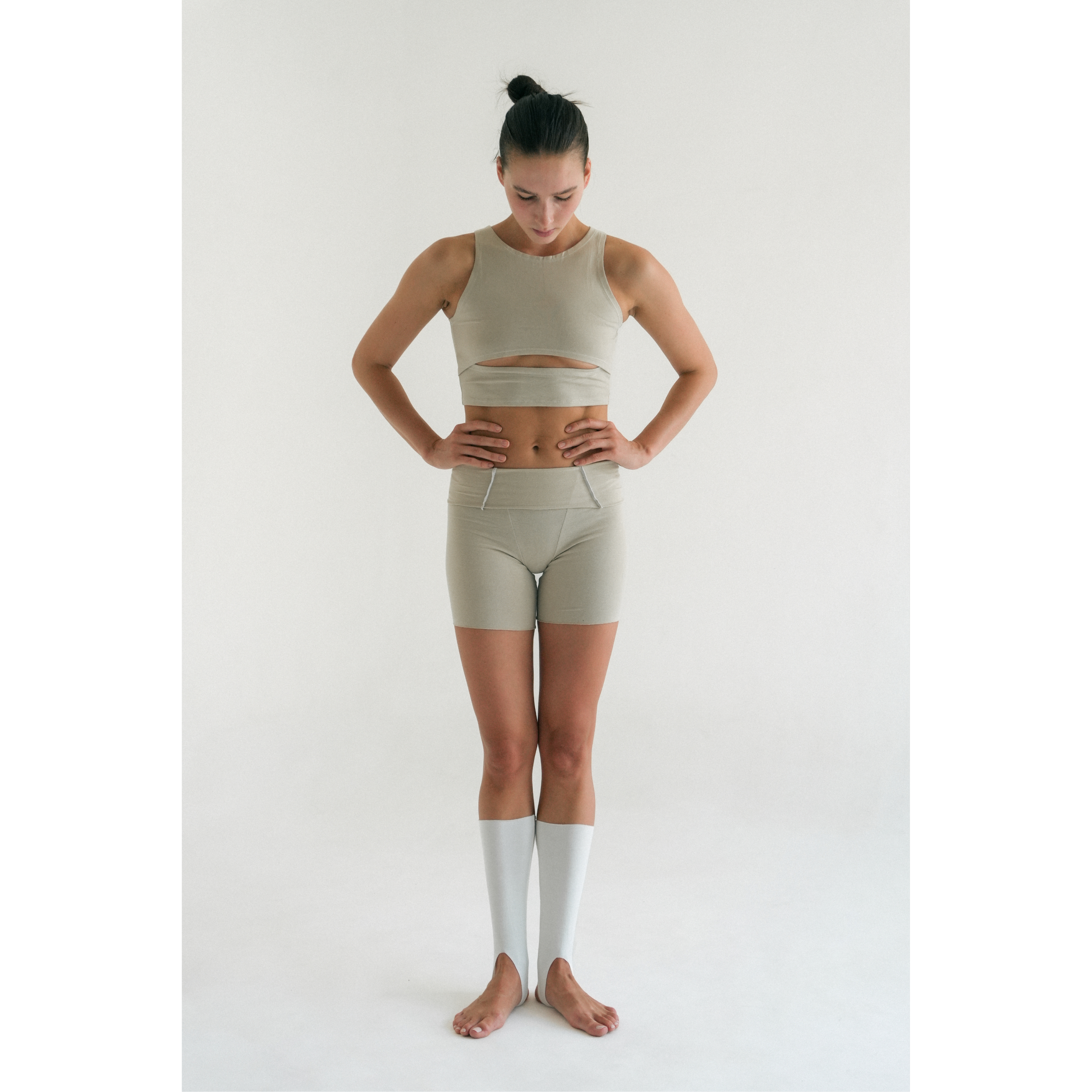 BIKE SHORT 2 SEAMS Light Gray
