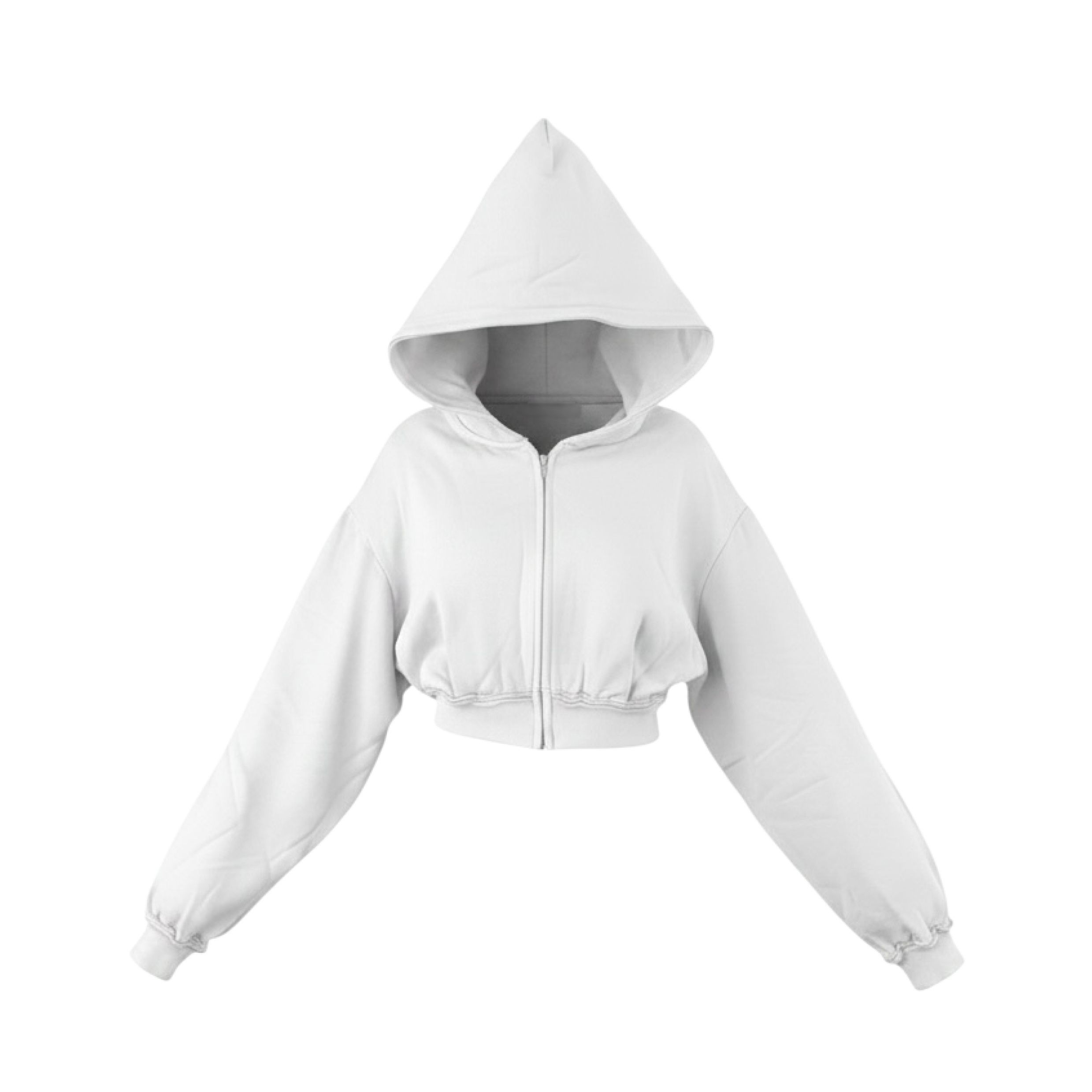 KINTAMANI ZIP-HOODIE, White
