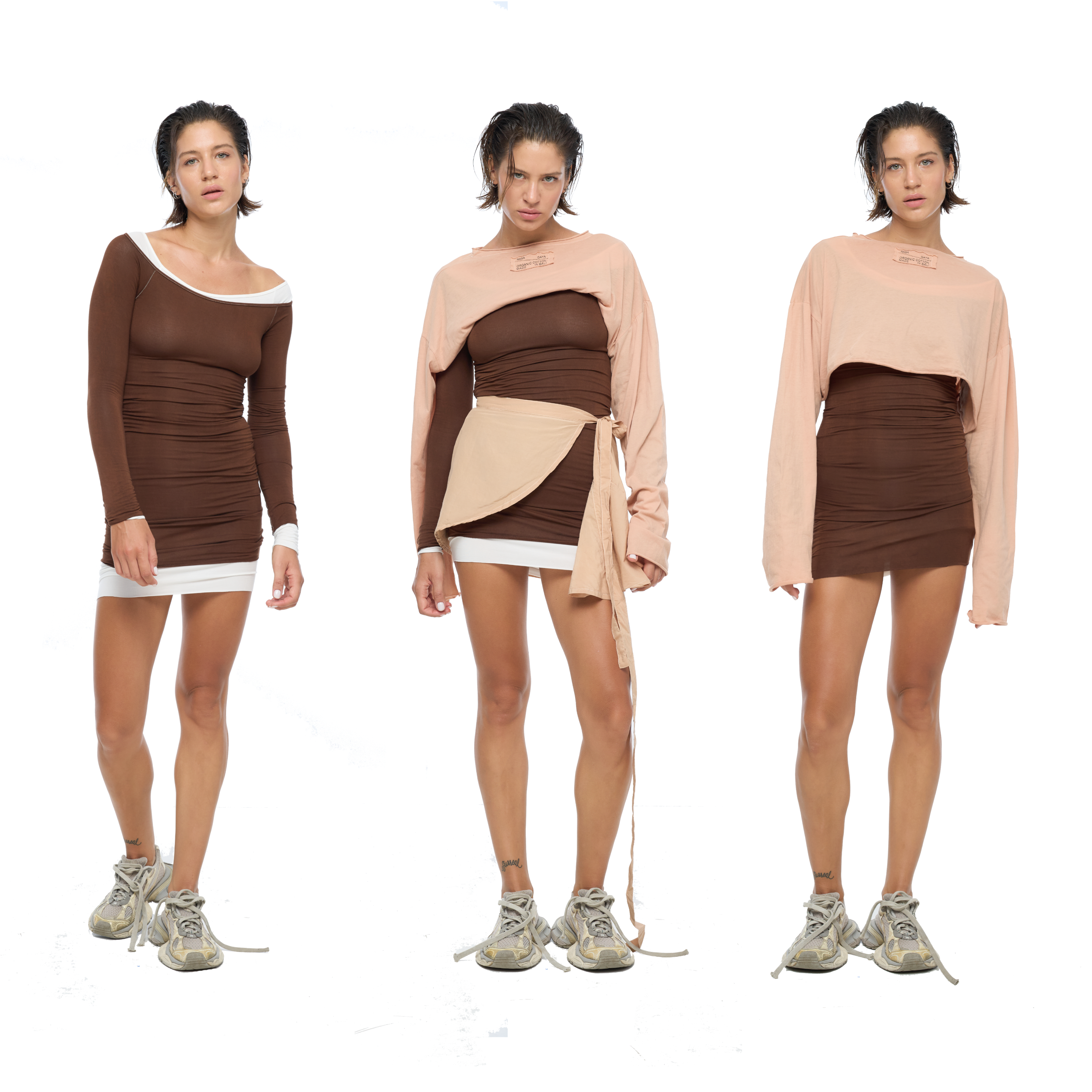 TIGHT DRESS Brown
