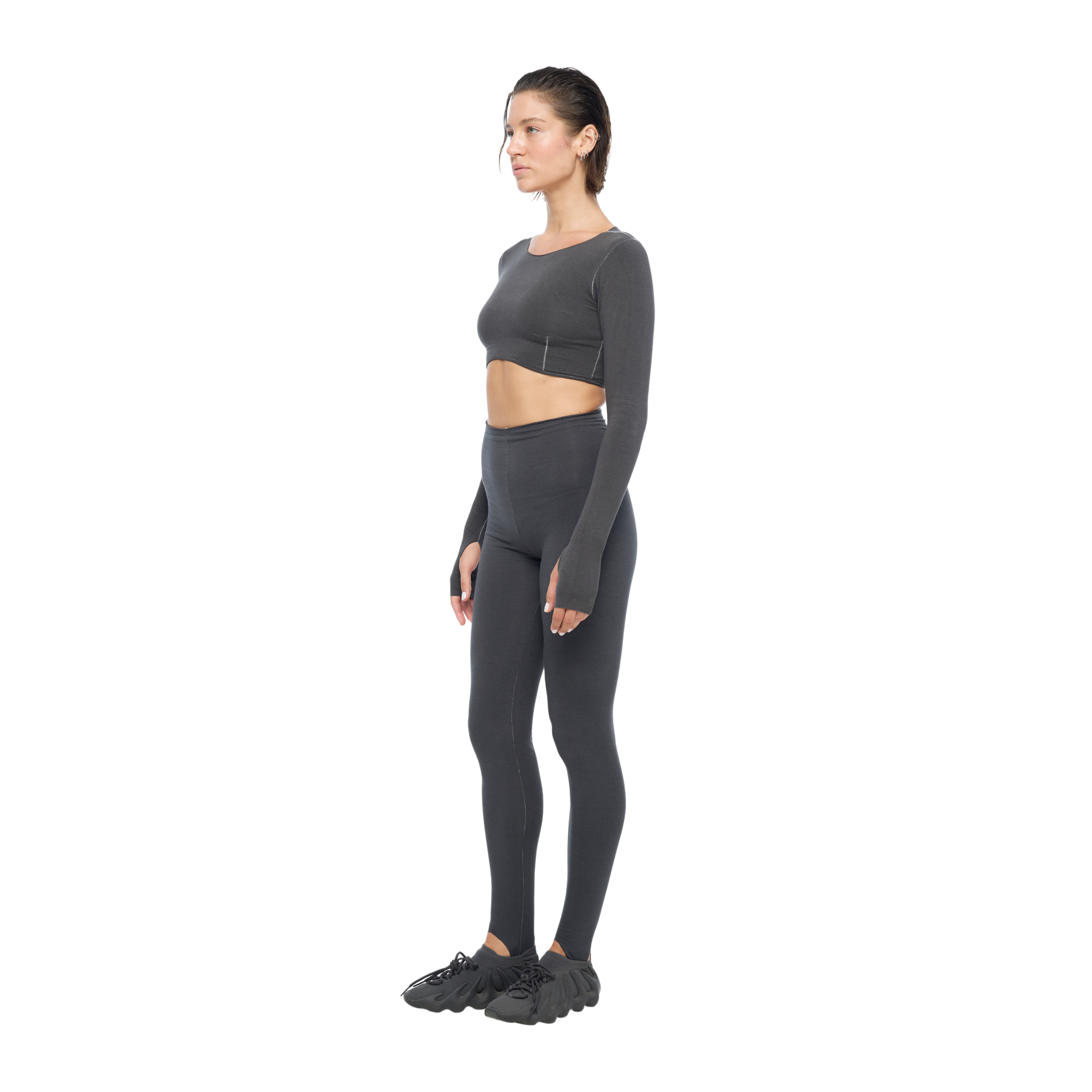 LEGGINGS HIGH WAIST Dark Gray