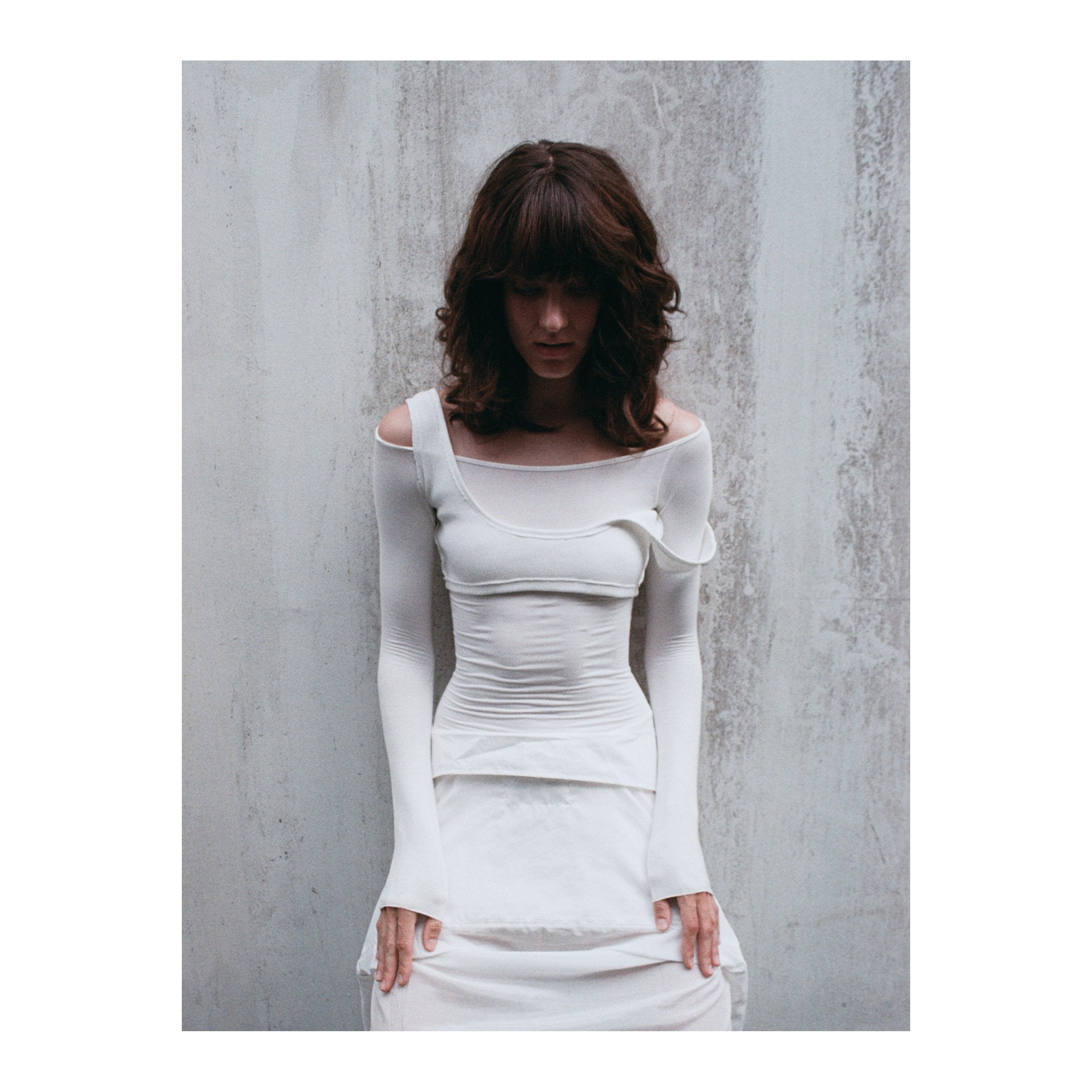 LOW CUT TOP White - RASA GAYA CLOTHES