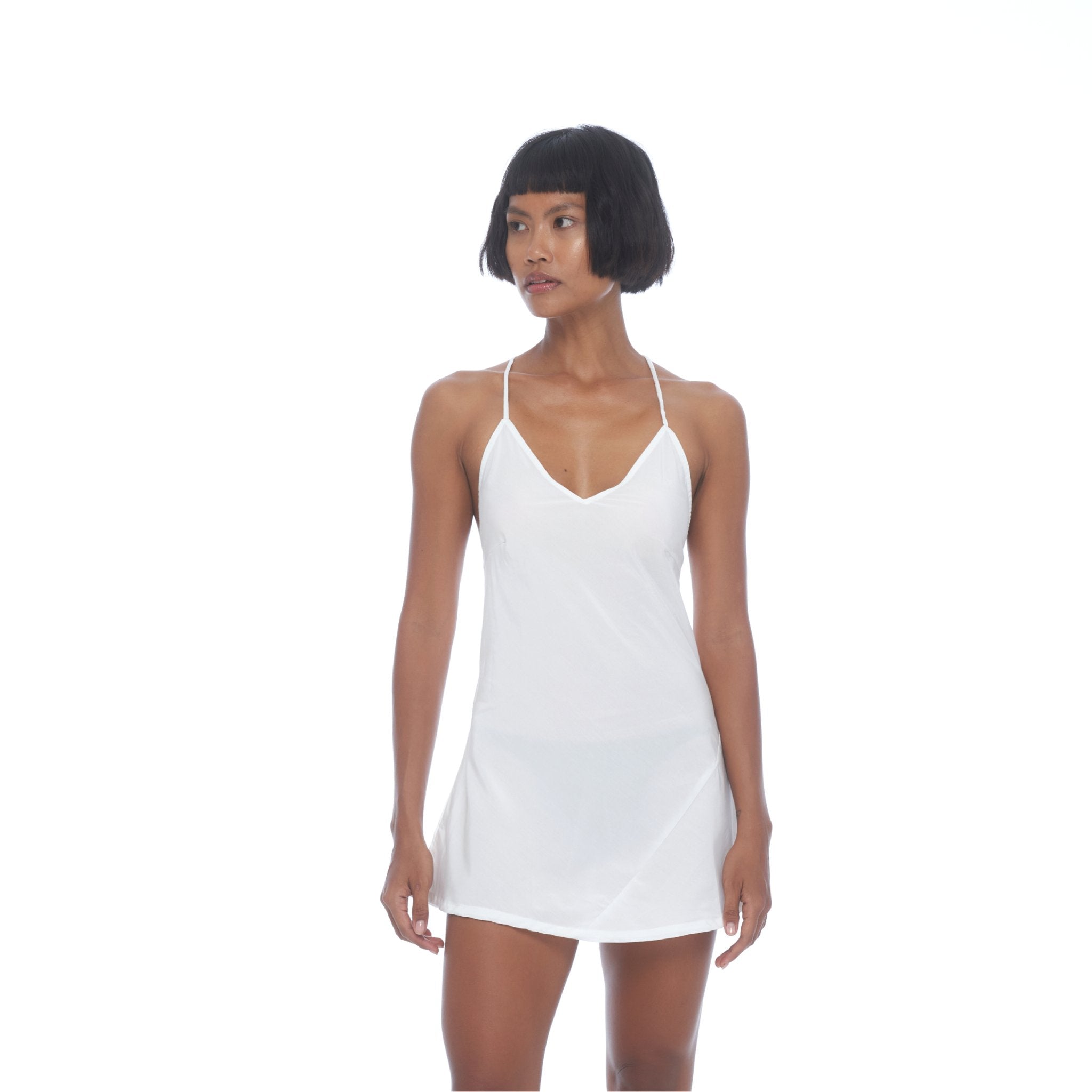 PRINCESS SHORT DRESS White - RASA GAYA CLOTHES