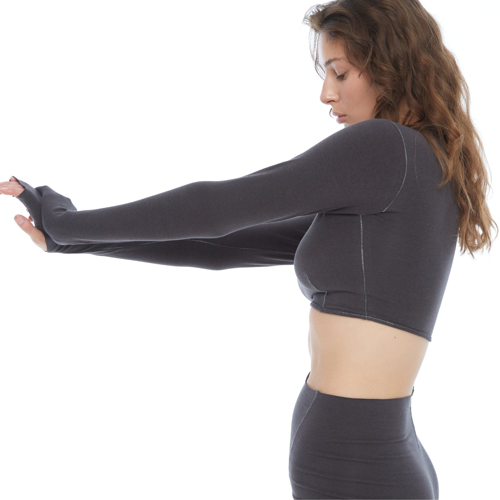 SLEEVE TOP Dark Gray - RASA GAYA CLOTHES