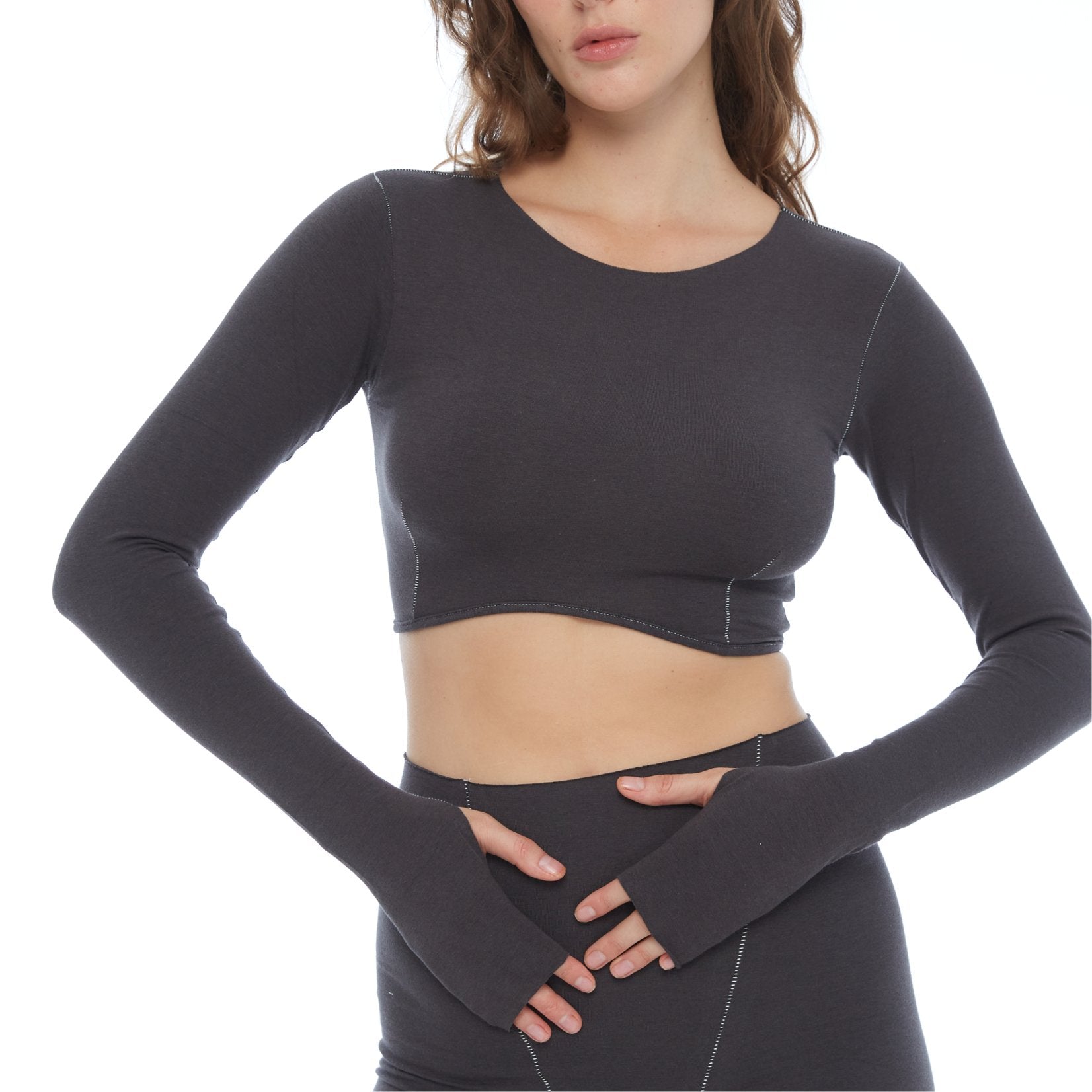 SLEEVE TOP Dark Gray - RASA GAYA CLOTHES